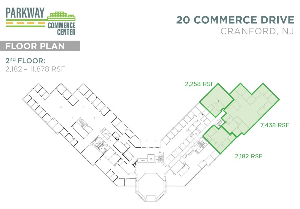 20 Commerce Dr, Cranford, NJ en alquiler Plano de la planta- Imagen 1 de 1