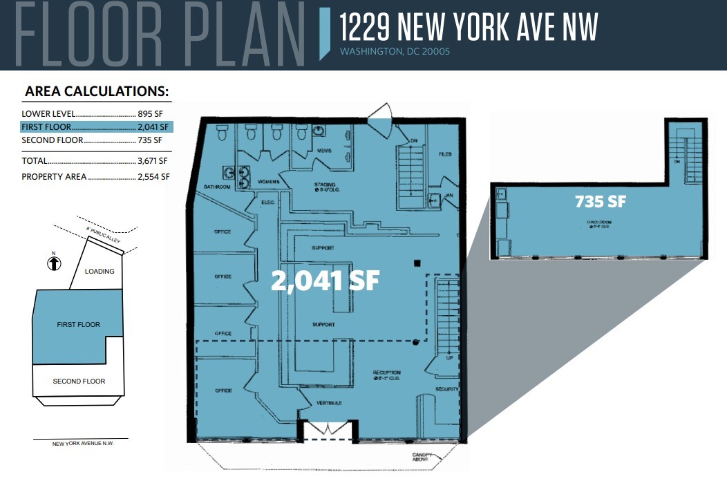 1229 New York Ave NW, Washington, DC en venta Plano de la planta- Imagen 1 de 1