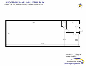 2696 NW 31st Ave, Lauderdale Lakes, FL en alquiler Plano de la planta- Imagen 2 de 2