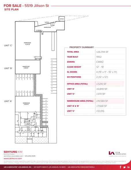 5519 Jillson St, Commerce, CA en venta - Plano del sitio - Imagen 3 de 3