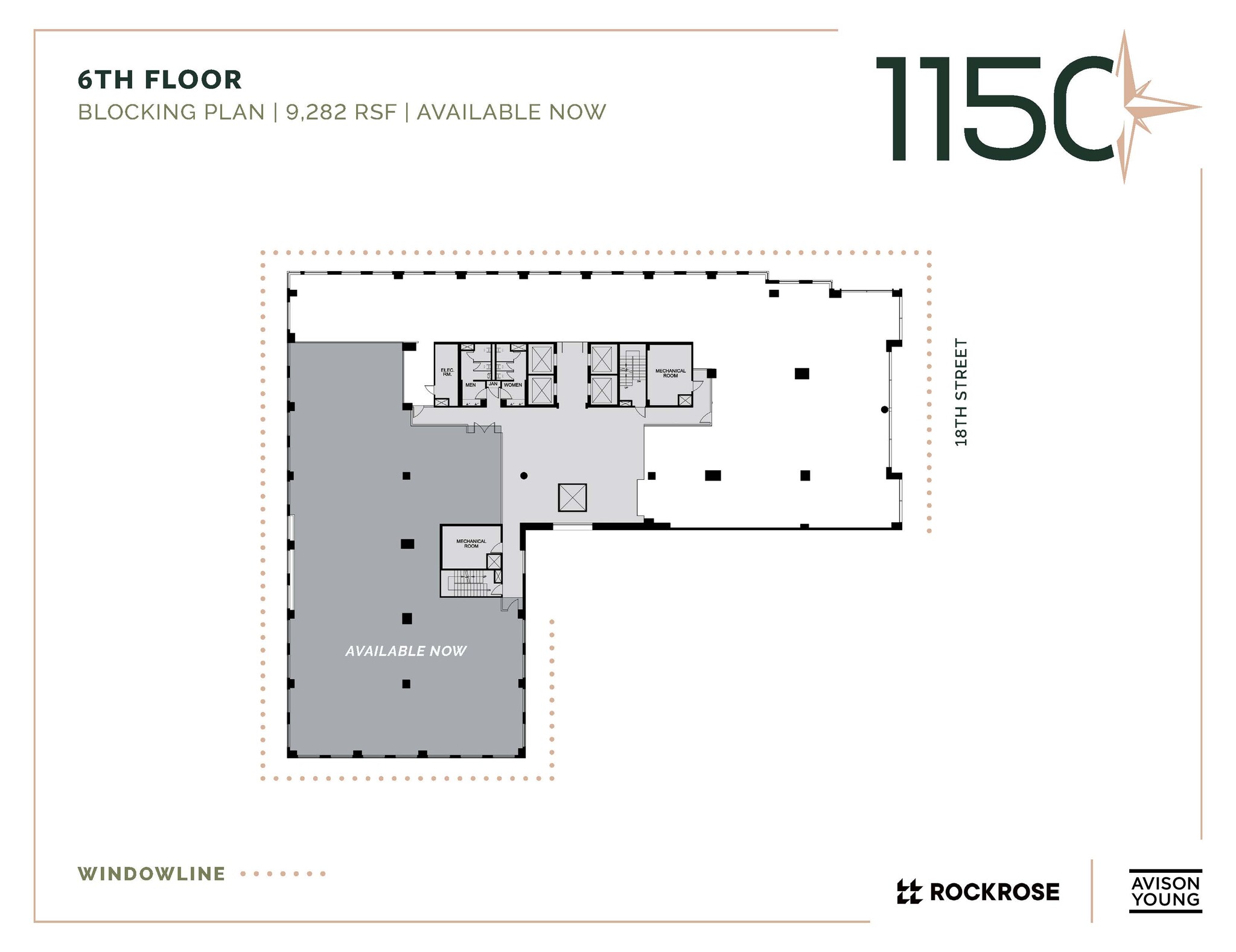 1150 18th St NW, Washington, DC en alquiler Plano de la planta- Imagen 1 de 2