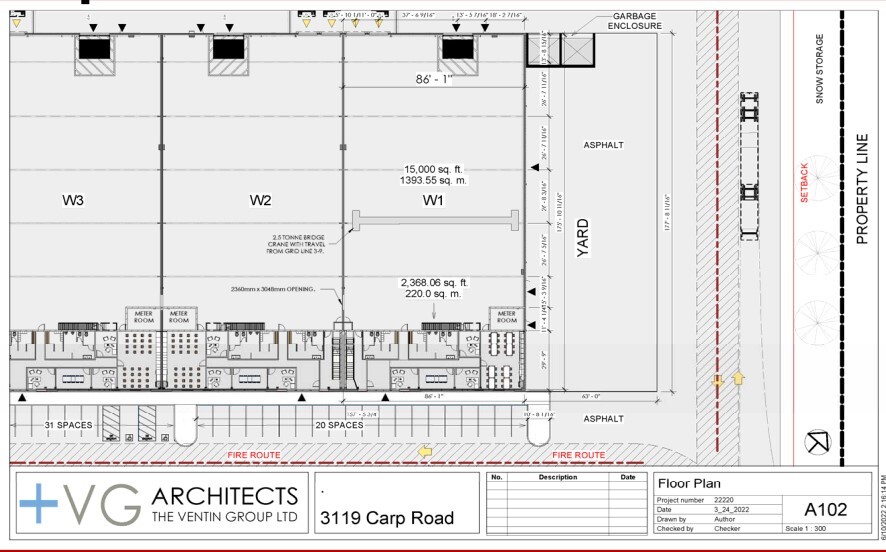 3119 Carp Rd, Ottawa, ON en alquiler Plano de la planta- Imagen 1 de 2