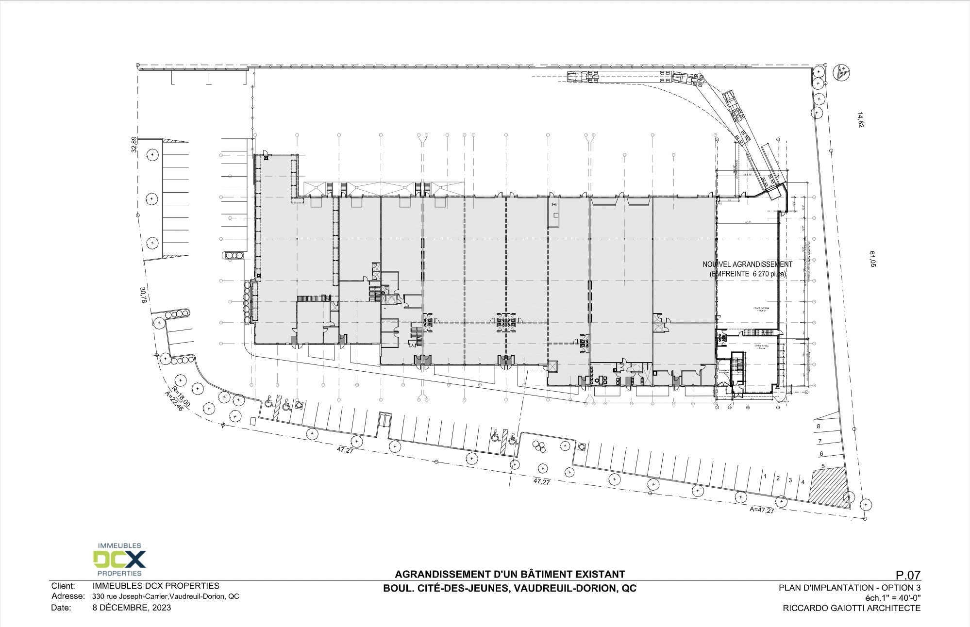 3665-3701 Boul De La Cite-Des-Jeunes, Vaudreuil-dorion, QC en alquiler Plano del sitio- Imagen 1 de 1