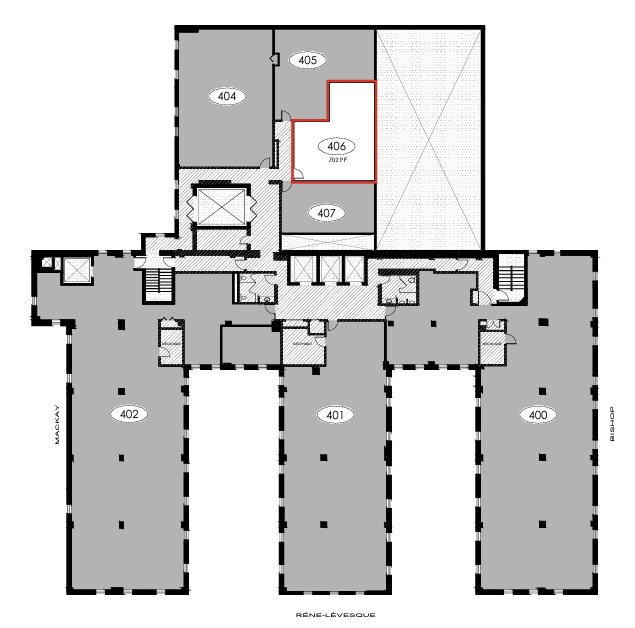 1425 Boul René-Lévesque O, Montréal, QC en alquiler Plano de la planta- Imagen 1 de 1
