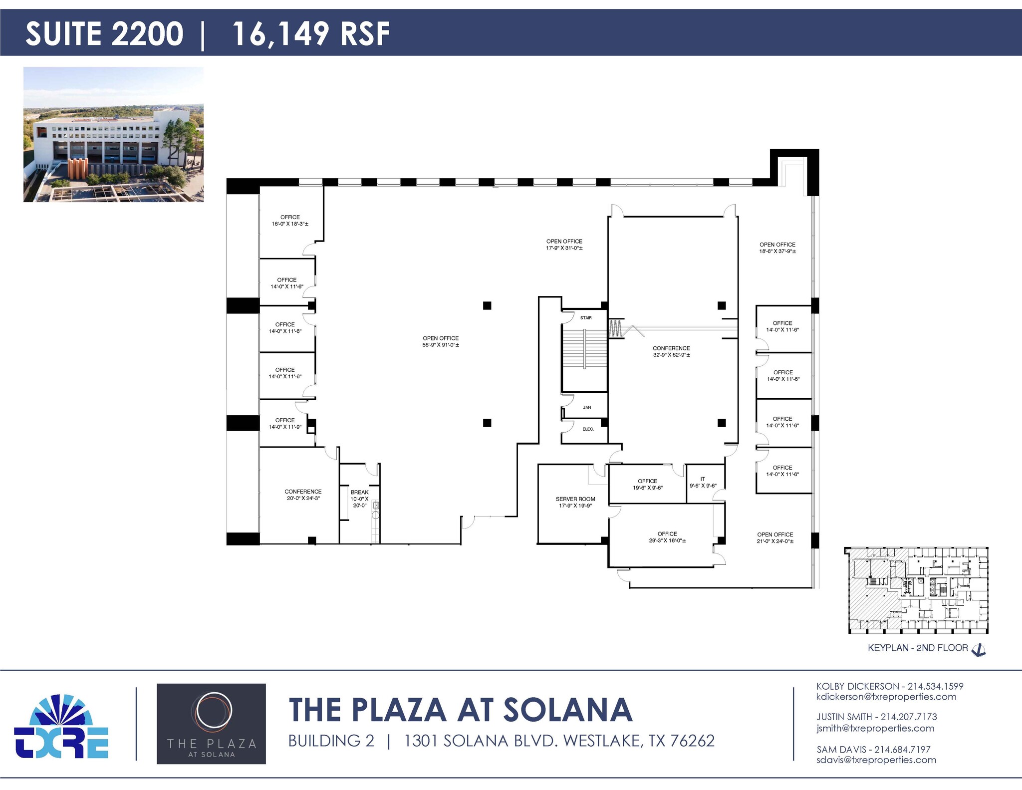 1301 Solana Blvd, Westlake, TX en alquiler Plano de la planta- Imagen 1 de 1