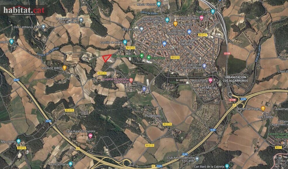Terreno en Sant Pere de Ribes, Barcelona en venta - Vista aérea - Imagen 2 de 5