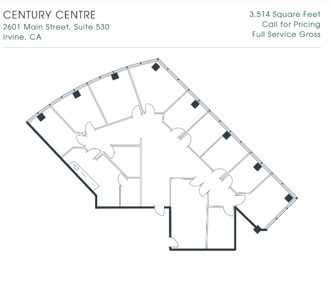 2601-2603 Main St, Irvine, CA en alquiler Plano de la planta- Imagen 1 de 1