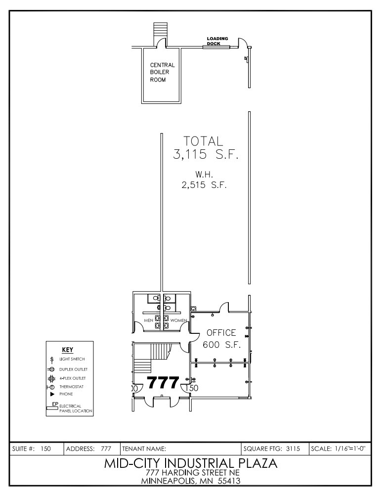 771-783 NE Harding St, Minneapolis, MN en alquiler Plano de la planta- Imagen 1 de 1