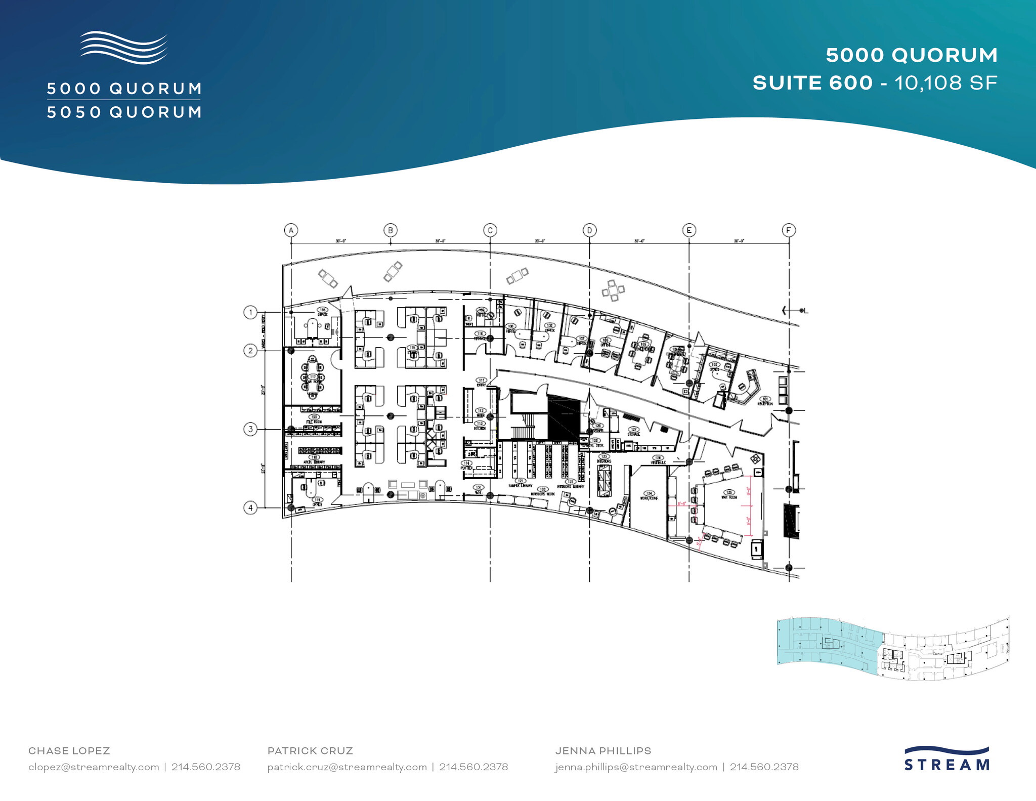 5000 Quorum Dr, Dallas, TX en alquiler Plano de la planta- Imagen 1 de 1