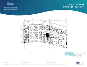 5000 Quorum Dr, Dallas, TX en alquiler Plano de la planta- Imagen 1 de 1