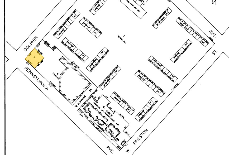 1133-1139 Pennsylvania Ave, Baltimore, MD en alquiler - Plano de solar - Imagen 3 de 4