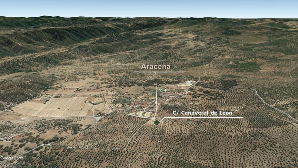 Terreno en Cañaveral de León, Huelva en venta - Vista aérea - Imagen 3 de 6