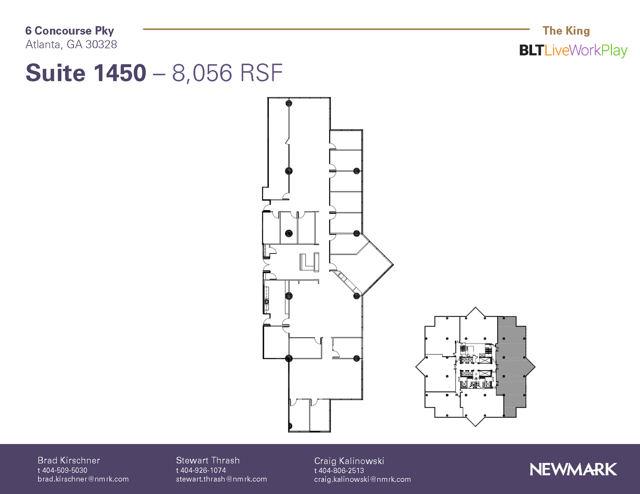 6 Concourse Pky NE, Atlanta, GA en alquiler Plano de la planta- Imagen 1 de 1