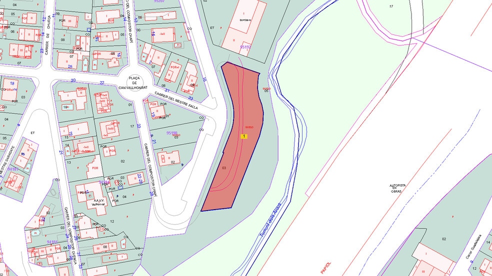 Terreno en Rubí, Barcelona en venta - Plano de solar - Imagen 1 de 2