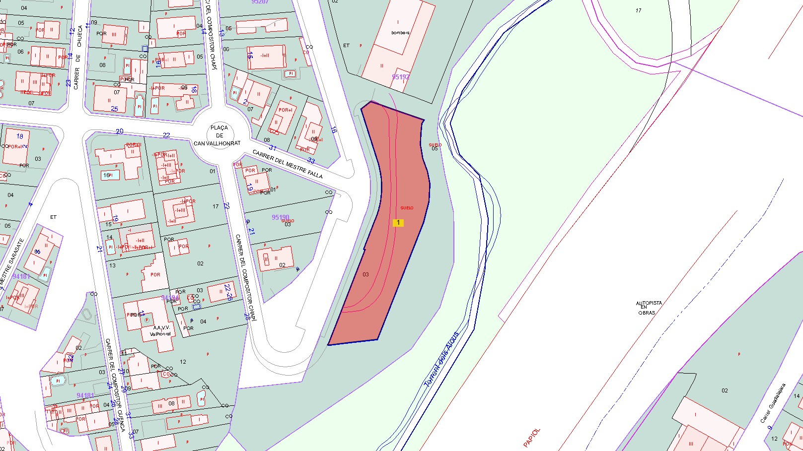 Terreno en Rubí, Barcelona en venta Plano de solar- Imagen 1 de 3