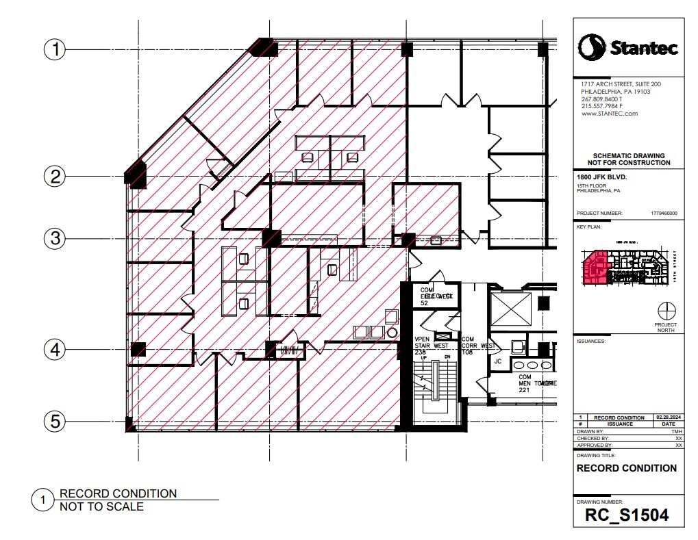 1800 John F Kennedy Blvd, Philadelphia, PA en alquiler Plano de la planta- Imagen 1 de 1