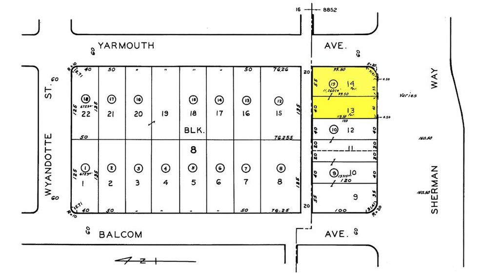 17731-17735 Sherman Way, Reseda, CA en alquiler - Plano de solar - Imagen 2 de 2