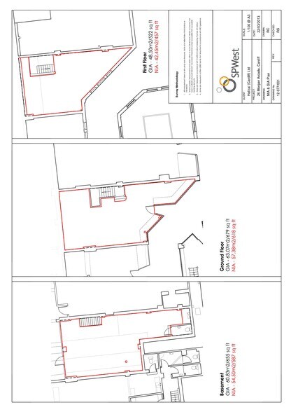 Morgan Quarter, Cardiff en alquiler - Plano de la planta - Imagen 2 de 8