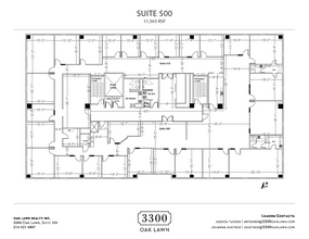 3300 Oak Lawn Ave, Dallas, TX en alquiler Plano de la planta- Imagen 1 de 1