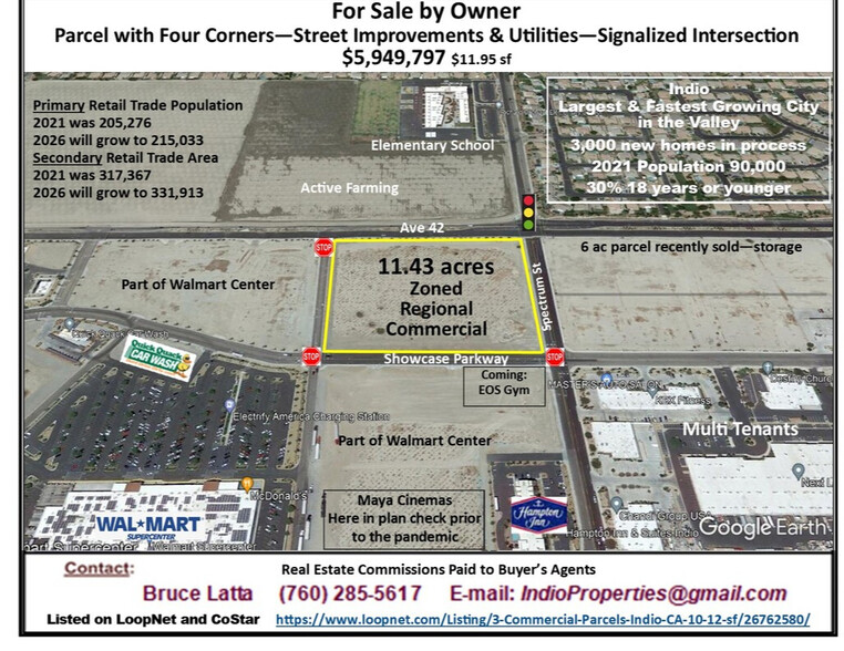 Ave 42 And Spectrum St, Indio, CA en venta - Vista aérea - Imagen 3 de 19