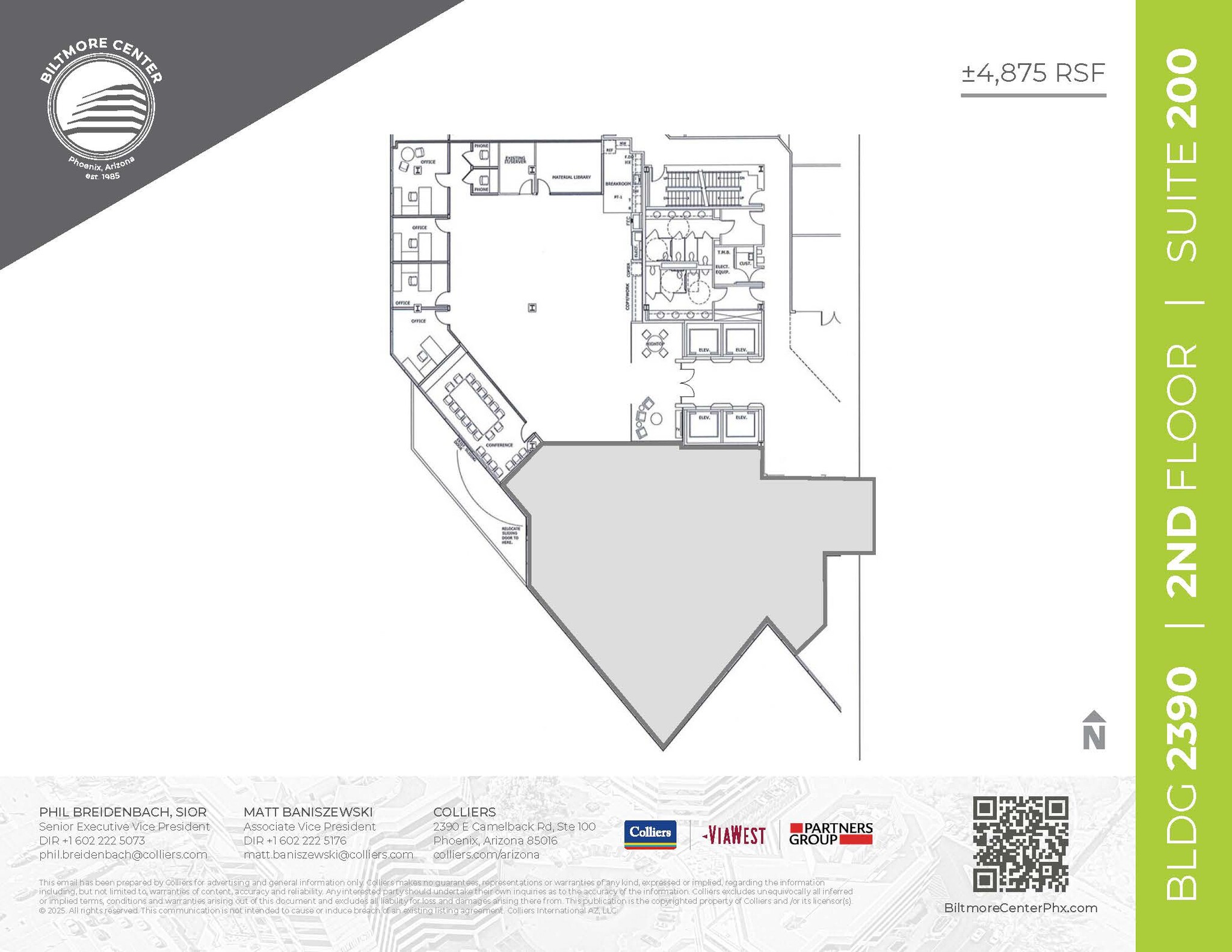 2398 E Camelback Rd, Phoenix, AZ en alquiler Plano de la planta- Imagen 1 de 2