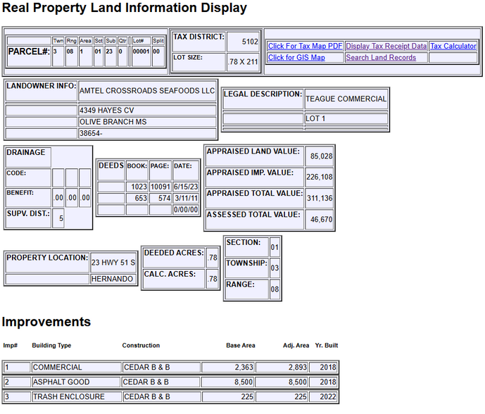 23 Highway 51 S, Hernando, MS en venta - Foto del edificio - Imagen 3 de 3