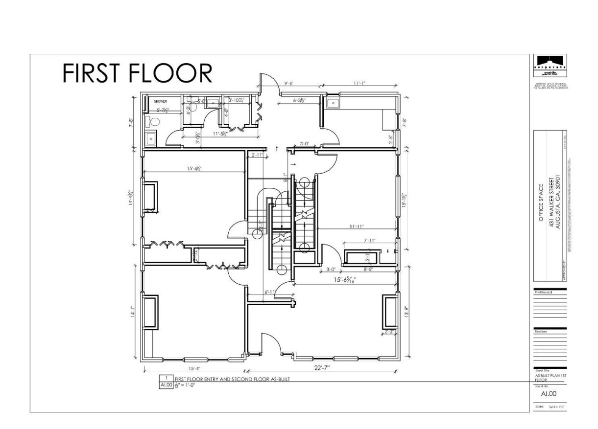 431 Walker St, Augusta, GA en alquiler Plano de la planta- Imagen 1 de 1