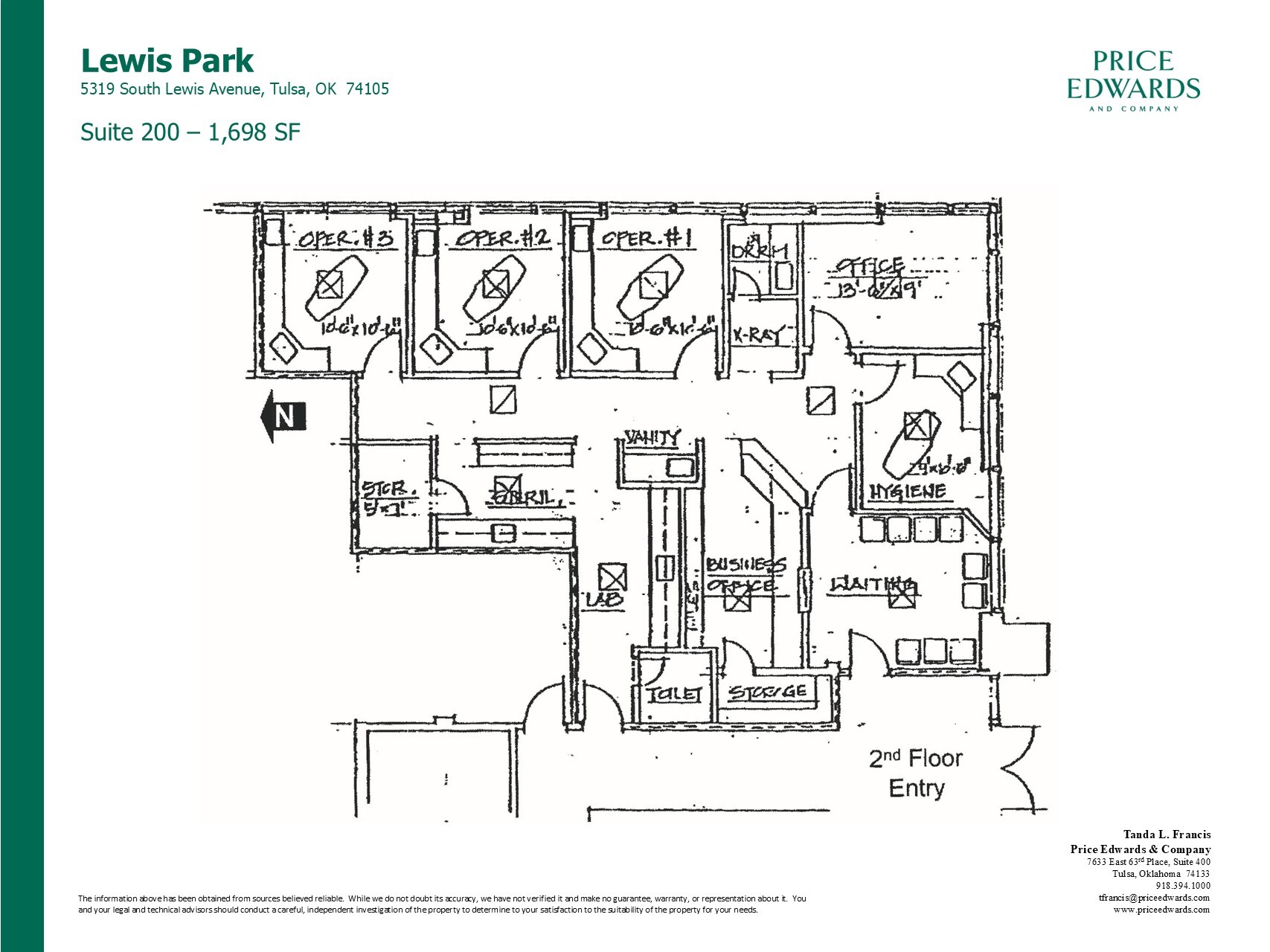 5319 S Lewis Ave, Tulsa, OK en alquiler Plano de la planta- Imagen 1 de 1