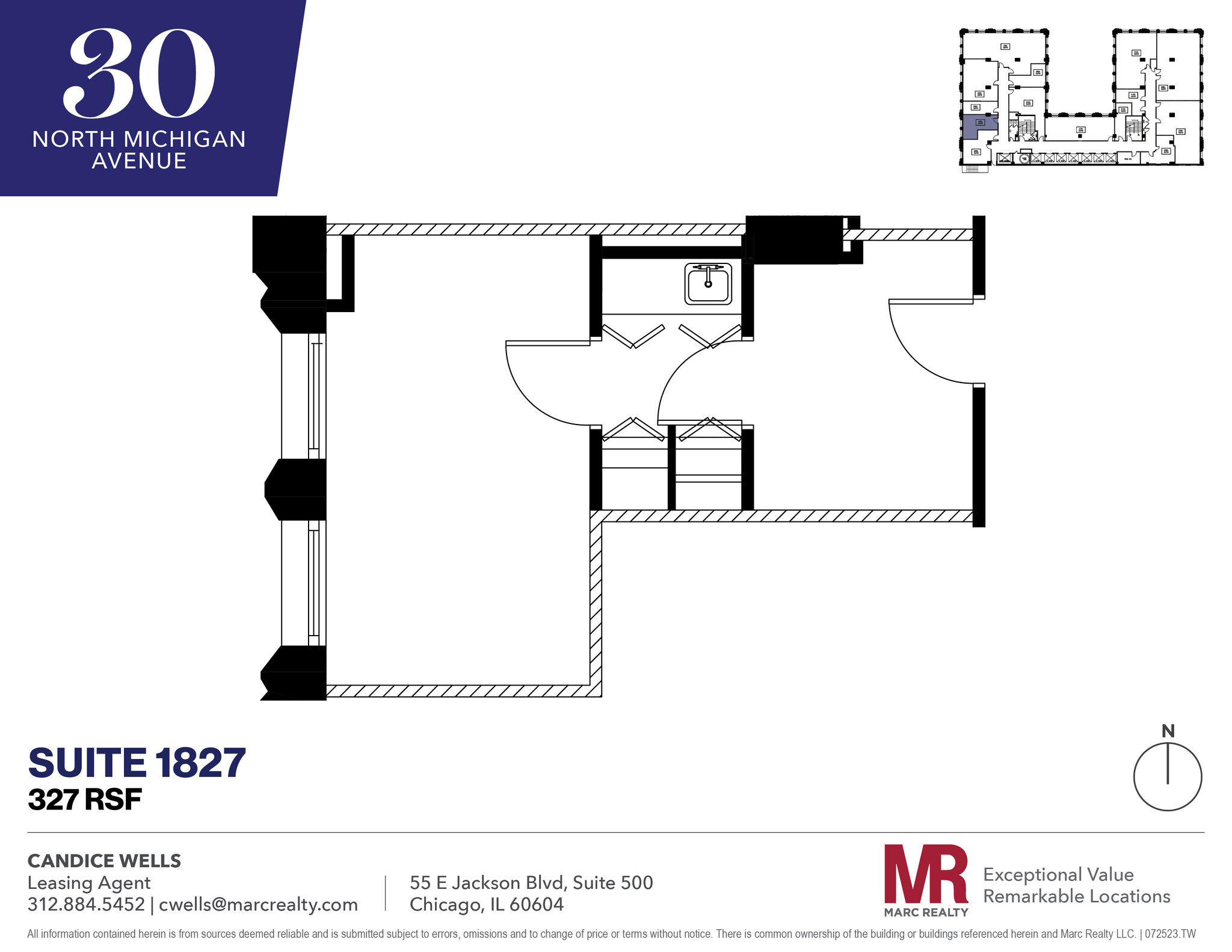 30 N Michigan Ave, Chicago, IL en alquiler Plano de la planta- Imagen 1 de 1