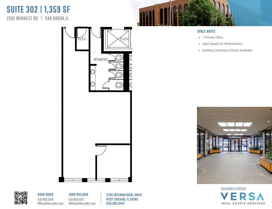 2001 Midwest Rd, Oak Brook, IL en alquiler Plano de la planta- Imagen 1 de 1