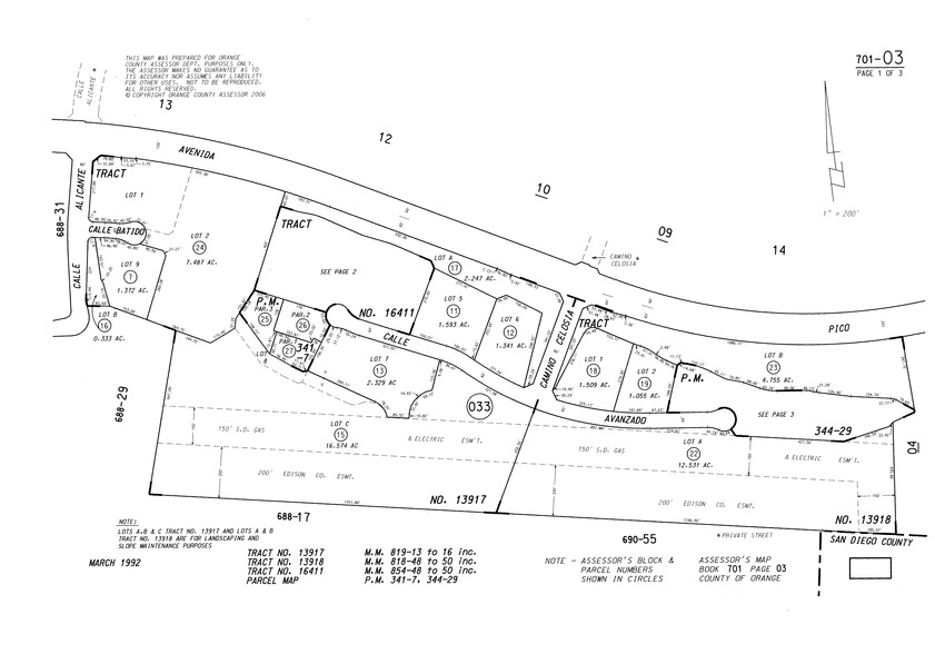 1327 Calle Avanzado, San Clemente, CA en alquiler - Plano de solar - Imagen 2 de 3