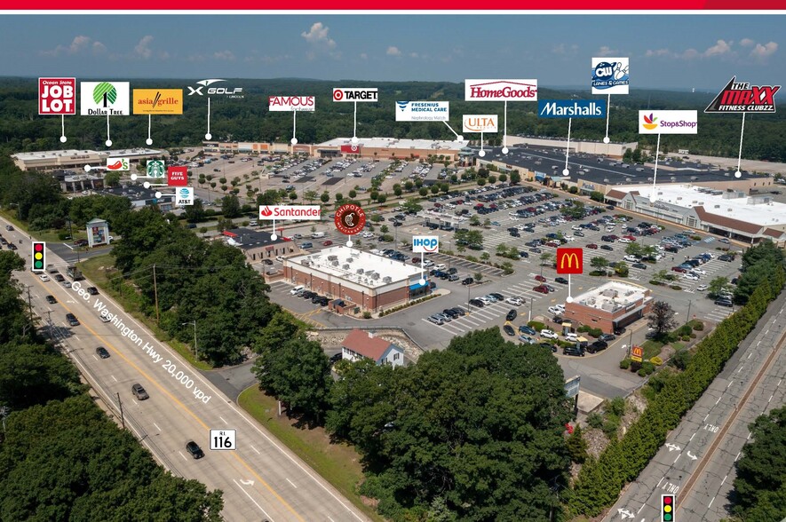 622 George Washington Hwy, Lincoln, RI en alquiler - Vista aérea - Imagen 2 de 18