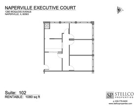 1220-1280 Iroquois Ave, Naperville, IL en alquiler Plano de la planta- Imagen 1 de 1