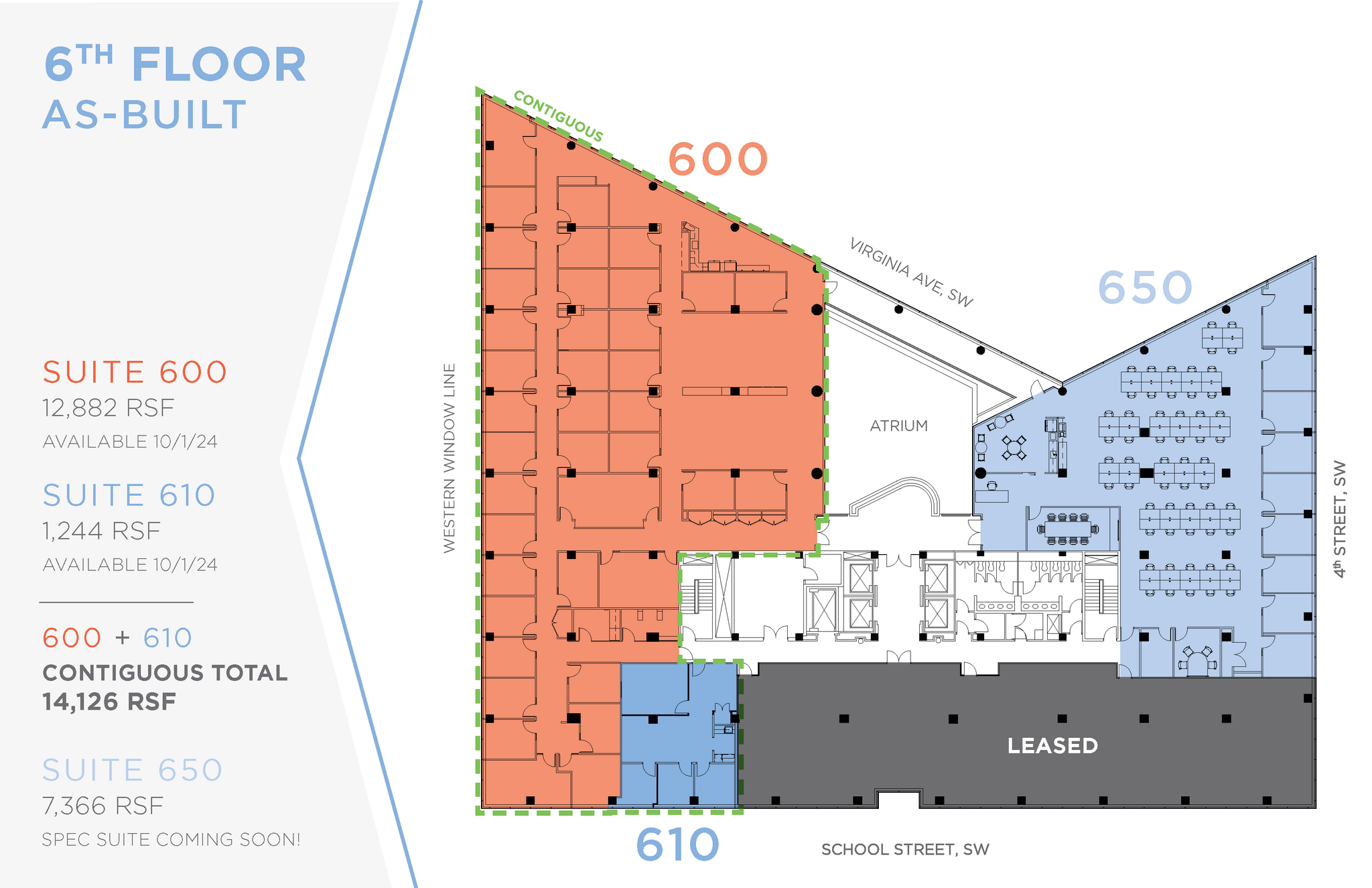 400 Virginia Ave SW, Washington, DC en alquiler Plano de la planta- Imagen 1 de 1