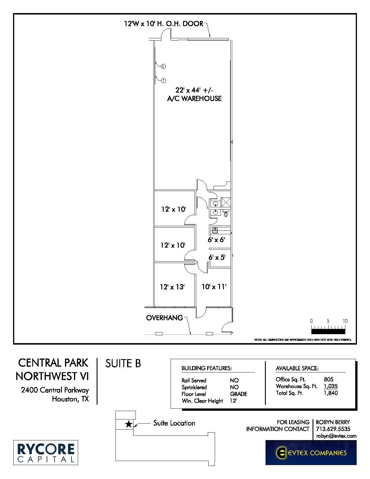 2501 Central Pky, Houston, TX en alquiler Plano de la planta- Imagen 1 de 1