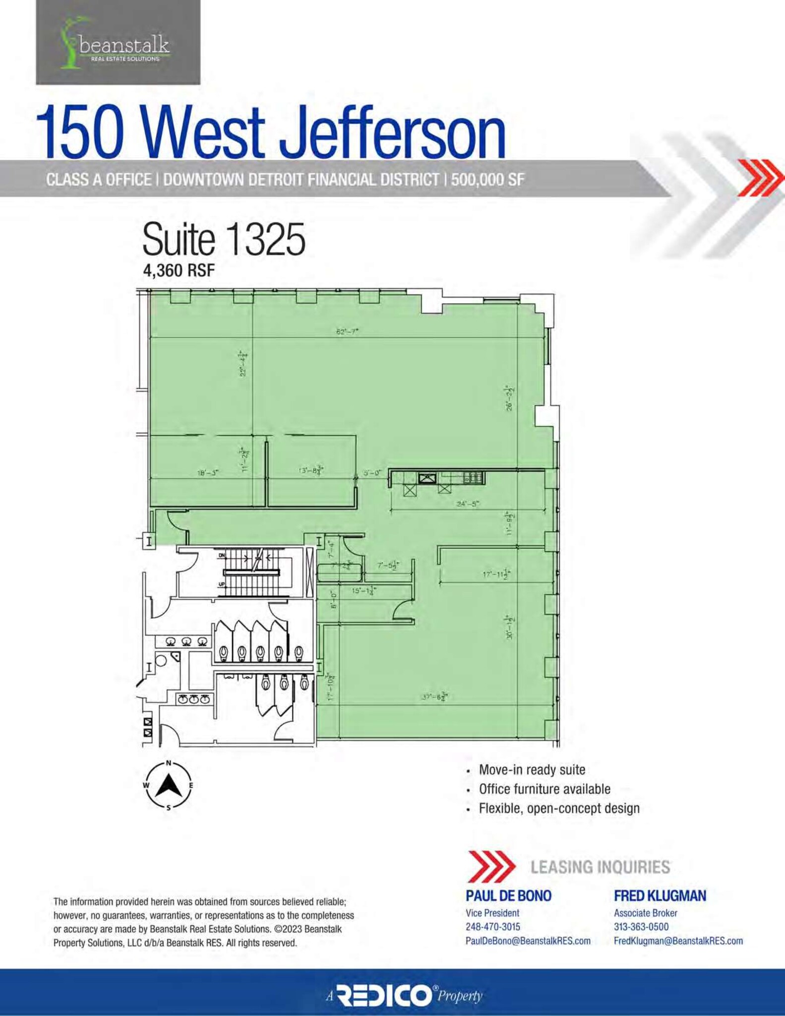 150 W Jefferson Ave, Detroit, MI en alquiler Plano del sitio- Imagen 1 de 1