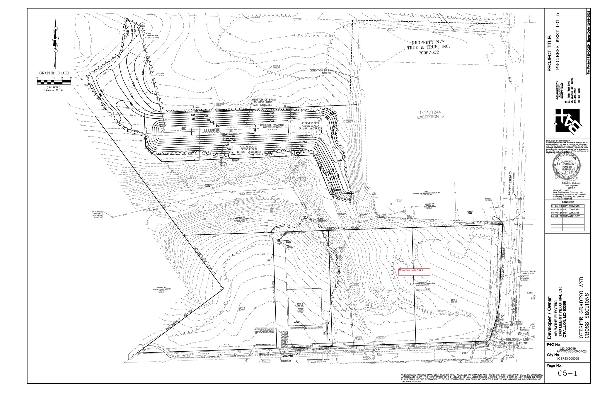 Lot 4 Progress West, O'Fallon, MO en venta Plano del sitio- Imagen 1 de 2