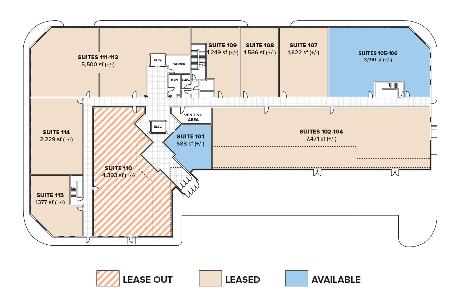 3219 Route 46, Parsippany, NJ en alquiler Plano de la planta- Imagen 1 de 1