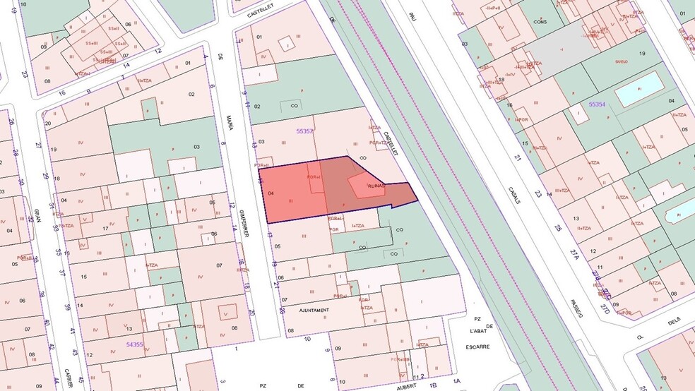 Carrer Maria Gimferrer, 15, Sant Vicenç de Castellet, Barcelona en venta - Plano de solar - Imagen 2 de 2