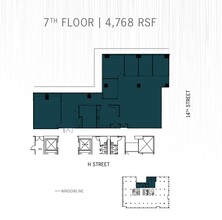 1401 H St NW, Washington, DC en alquiler Plano de la planta- Imagen 1 de 1