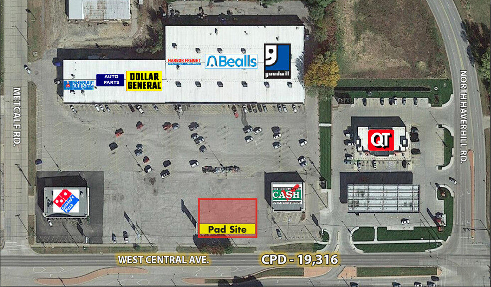 El Dorado Plaza Shopping Center, El Dorado, KS en venta - Vista aérea - Imagen 2 de 2