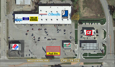 El Dorado Plaza Shopping Center, El Dorado, KS - VISTA AÉREA  vista de mapa