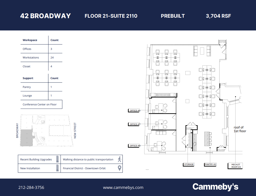 42 Broadway, New York, NY en alquiler Plano de la planta- Imagen 1 de 1