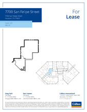 7700 San Felipe St, Houston, TX en alquiler Plano de la planta- Imagen 1 de 1