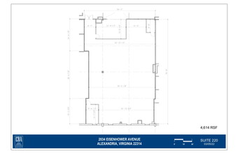 2034 Eisenhower Ave, Alexandria, VA en alquiler Plano de la planta- Imagen 1 de 1