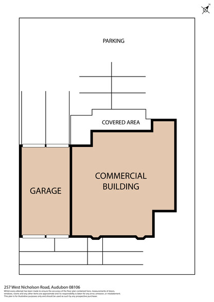 257 W Nicholson Rd, Audubon, NJ en venta - Plano de la planta - Imagen 1 de 3