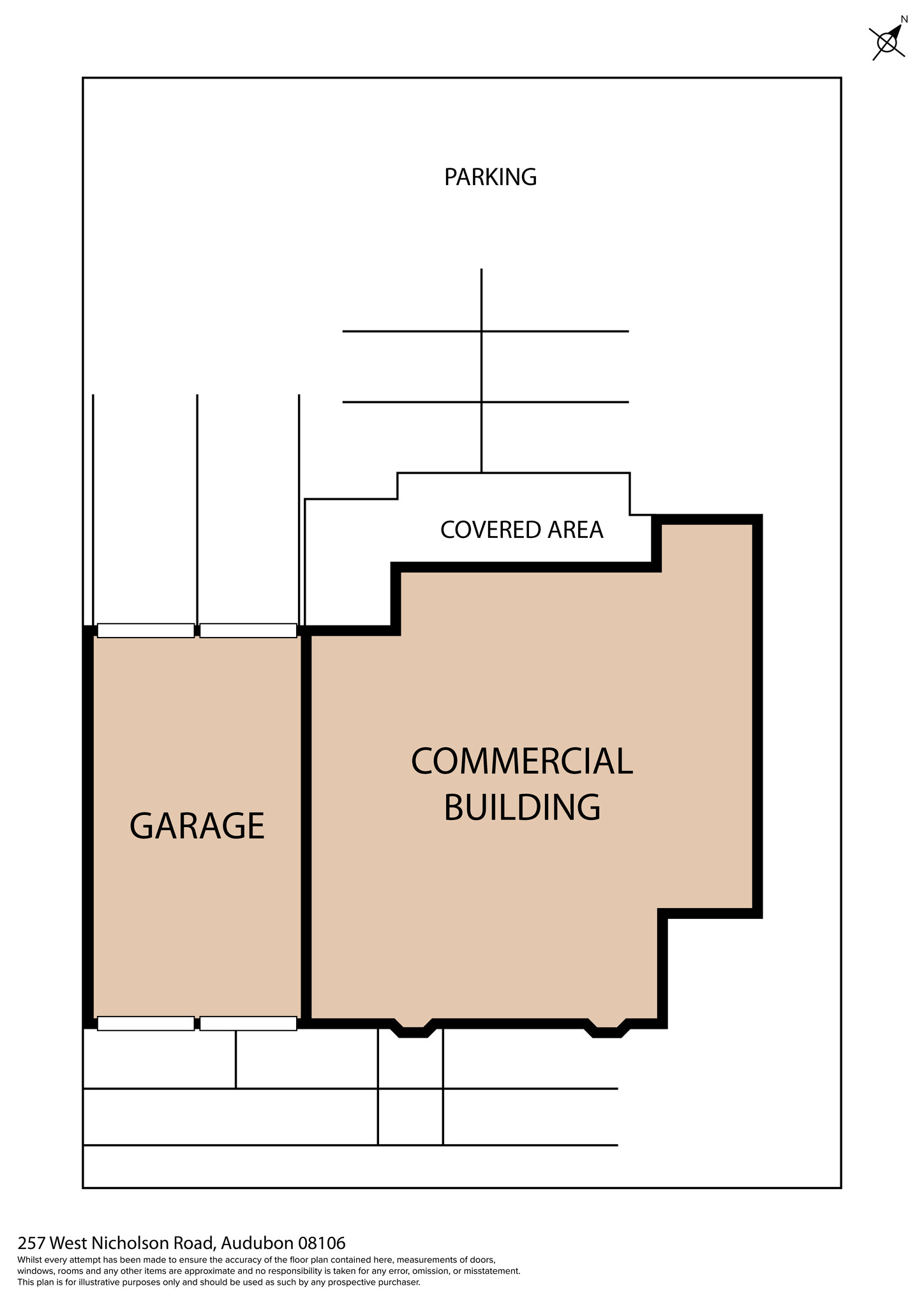 257 W Nicholson Rd, Audubon, NJ en venta Plano de la planta- Imagen 1 de 4