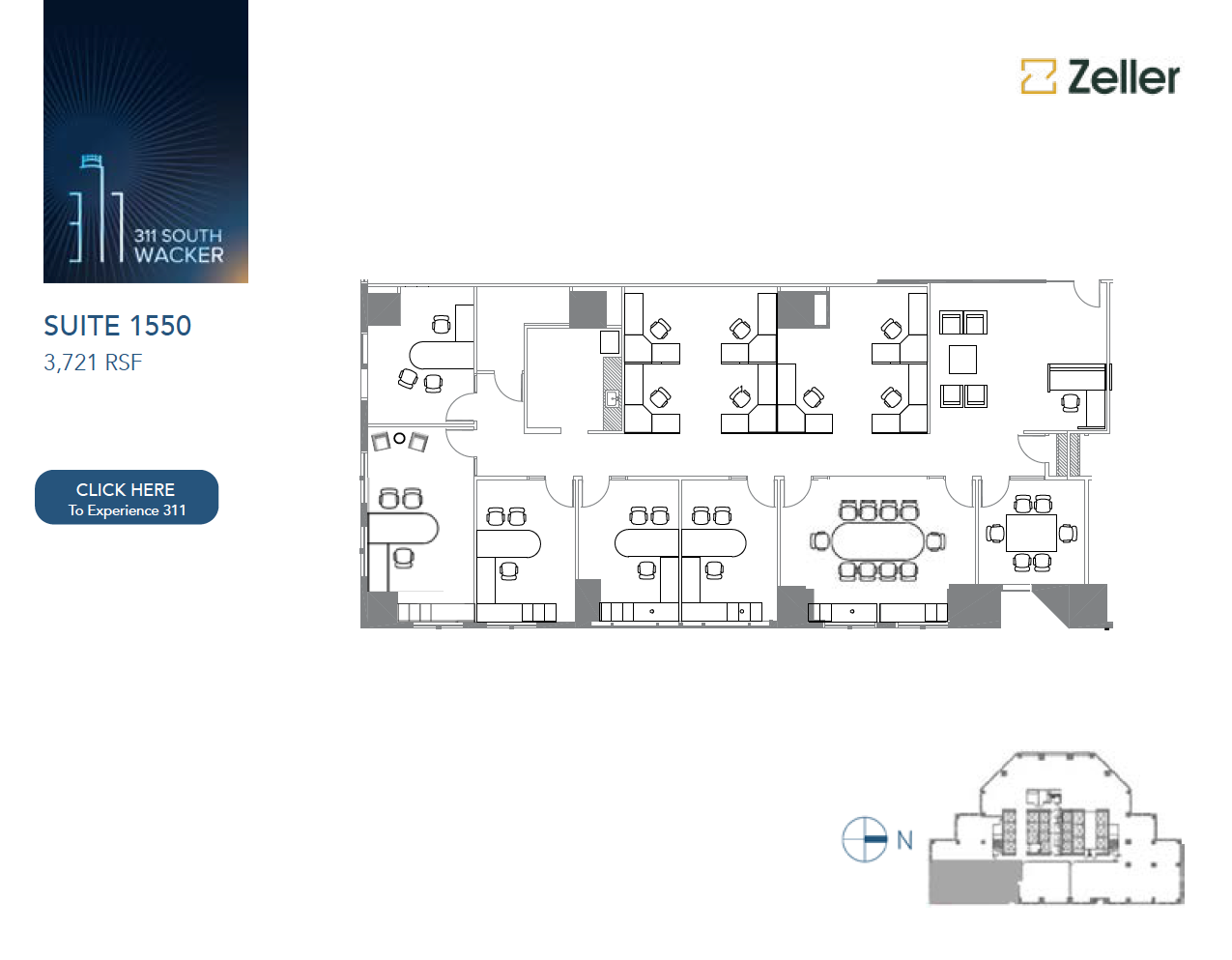 311 S Wacker Dr, Chicago, IL en alquiler Plano de la planta- Imagen 1 de 1