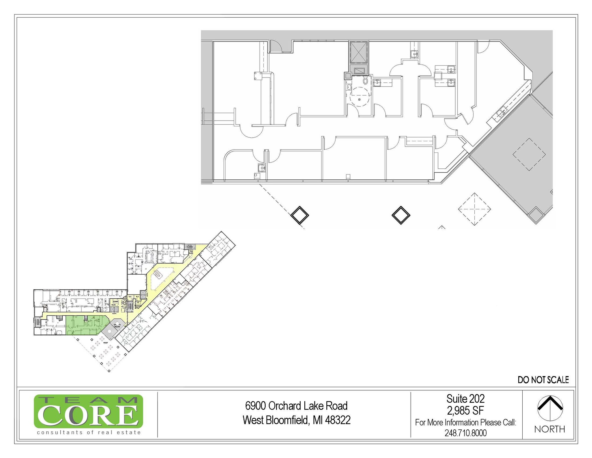 6900 Orchard Lake Rd, West Bloomfield, MI en alquiler Plano de la planta- Imagen 1 de 1