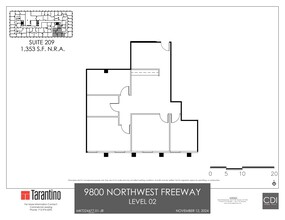 9800 Northwest Fwy, Houston, TX en alquiler Plano del sitio- Imagen 1 de 1